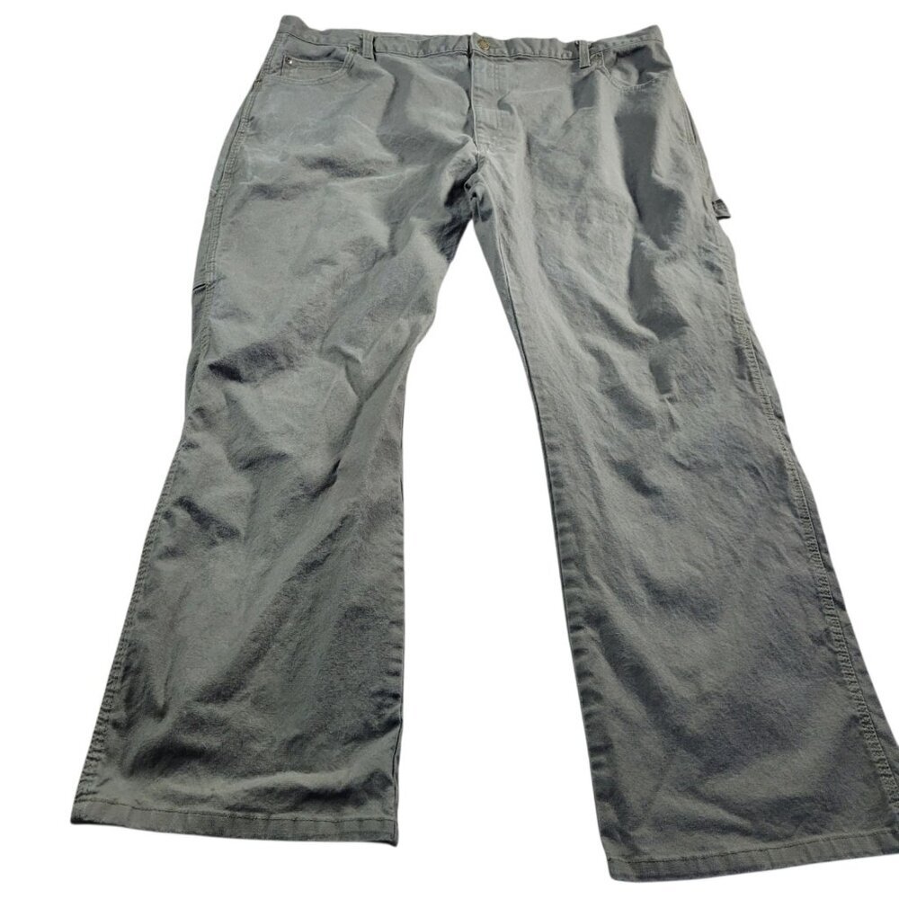 Dickies Carpenter Jeans Mens 42x30 Green Denim Utility Workwear Dark Wash
